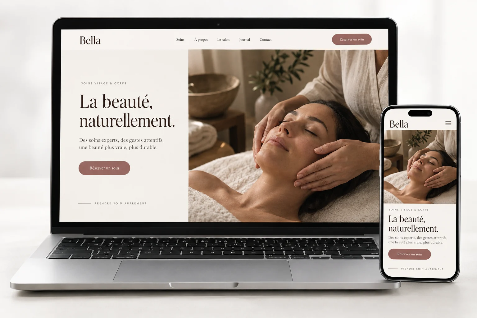 Aperçu du modèle Bella pour beauté