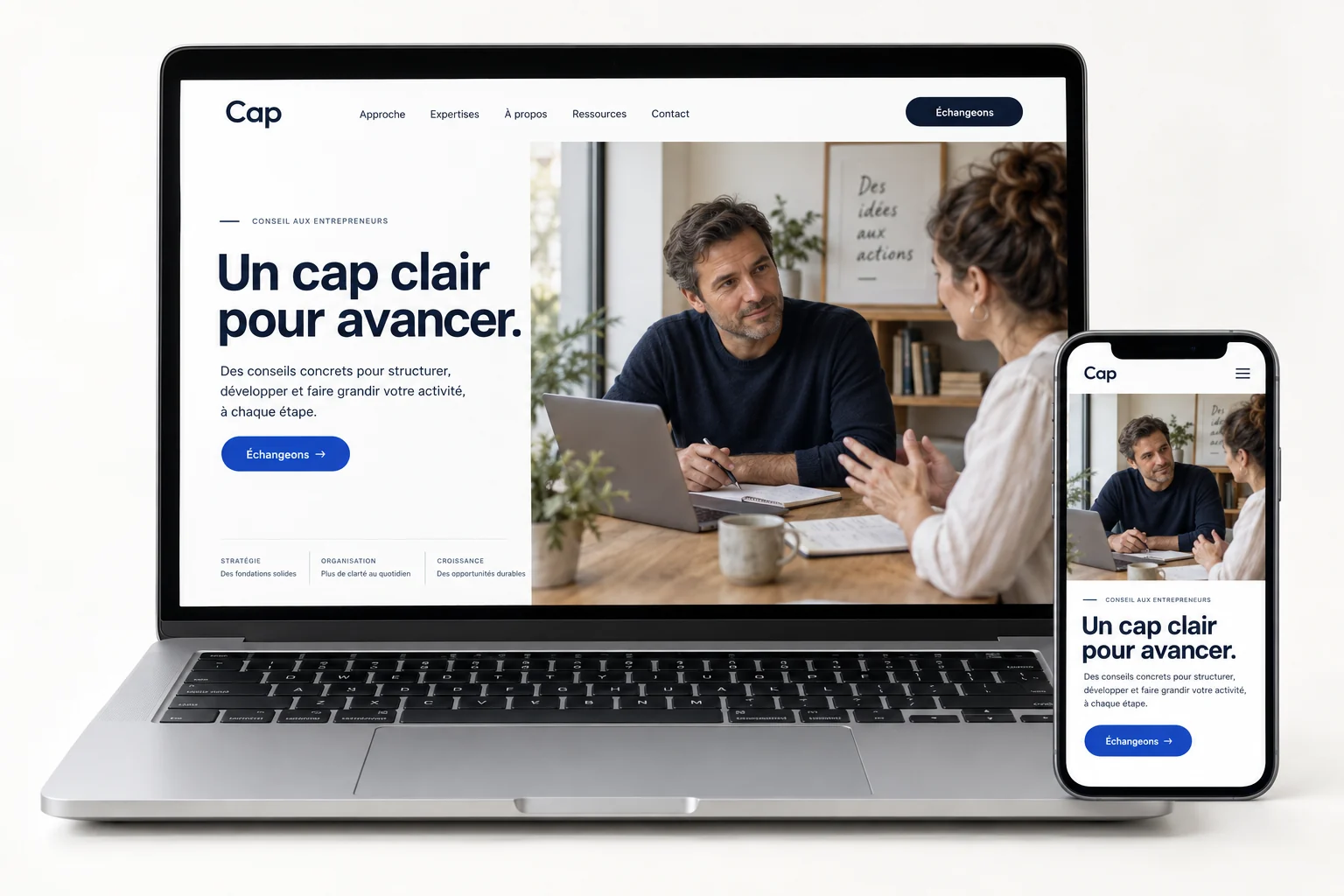 Aperçu du modèle Cap pour consultant