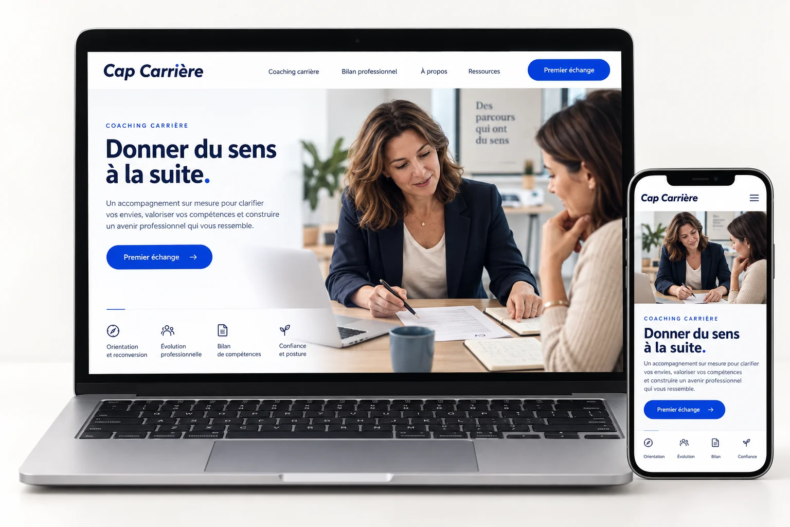 Aperçu du modèle Cap Carrière pour coach carrière