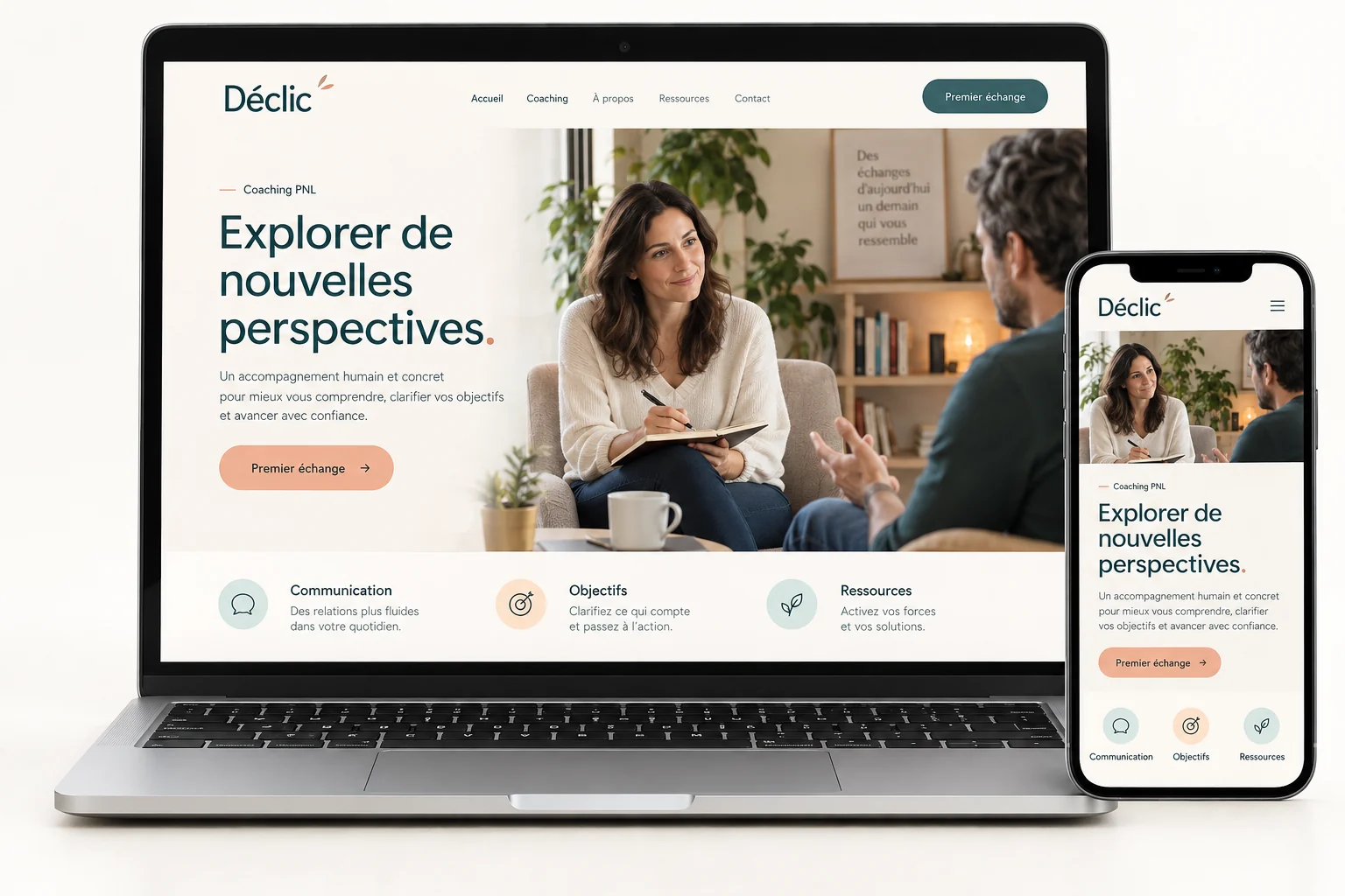 Aperçu du modèle Déclic pour coach pnl