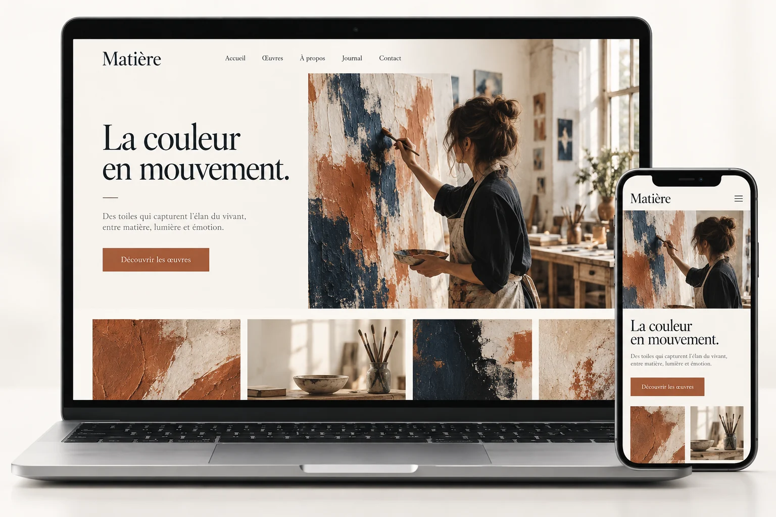 Aperçu du modèle Matière pour artiste peintre