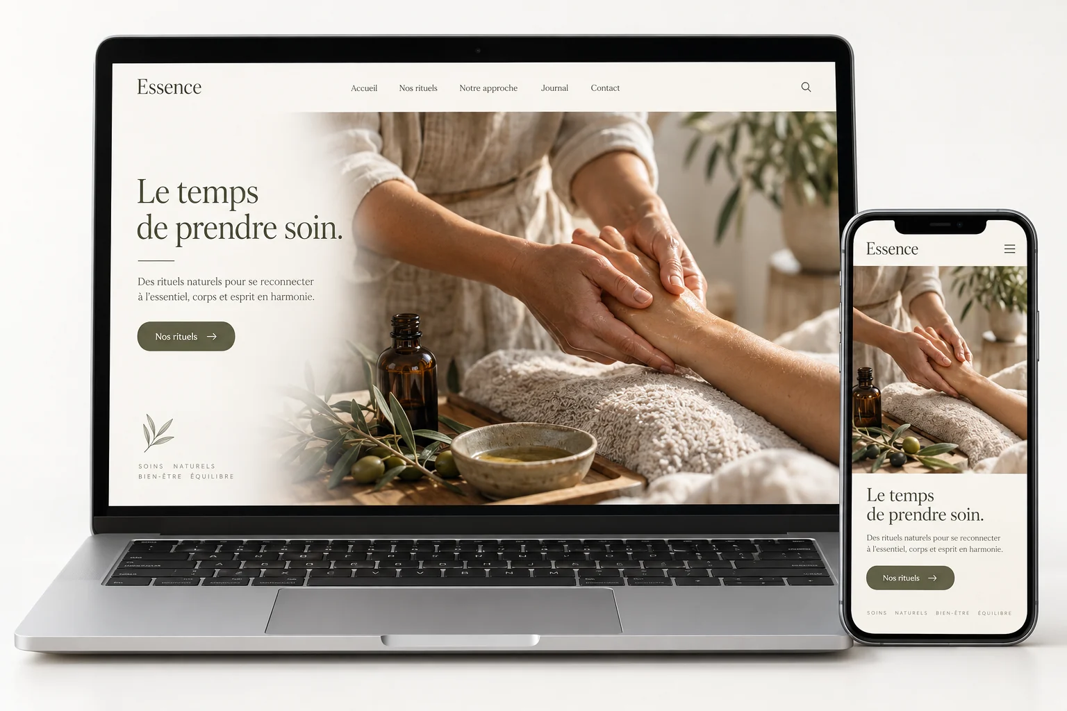 Aperçu du modèle Essence pour beauté